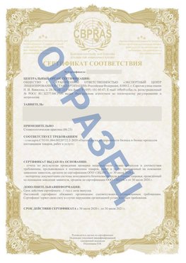Образец Сертификат СТО 01.064.00220722.2-2020 Тамбов Сертификат СТО 01.064.00220722.2-2020 